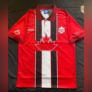 Canada Retro Jersey 1998 Soccer Football Home World Cup Red Kit